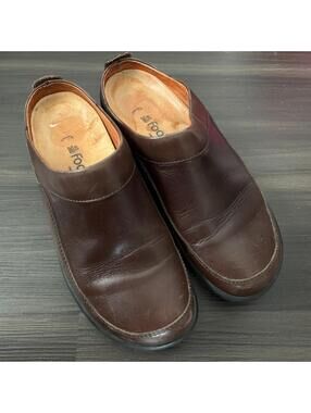 Footprints 260 By Birkenstock Women's Brown Leather Mules 40 /US 9-9.5 EUC $165